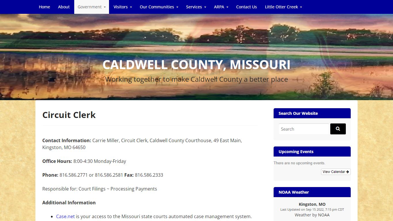 Caldwell County Circuit Court | CALDWELL COUNTY, MISSOURI